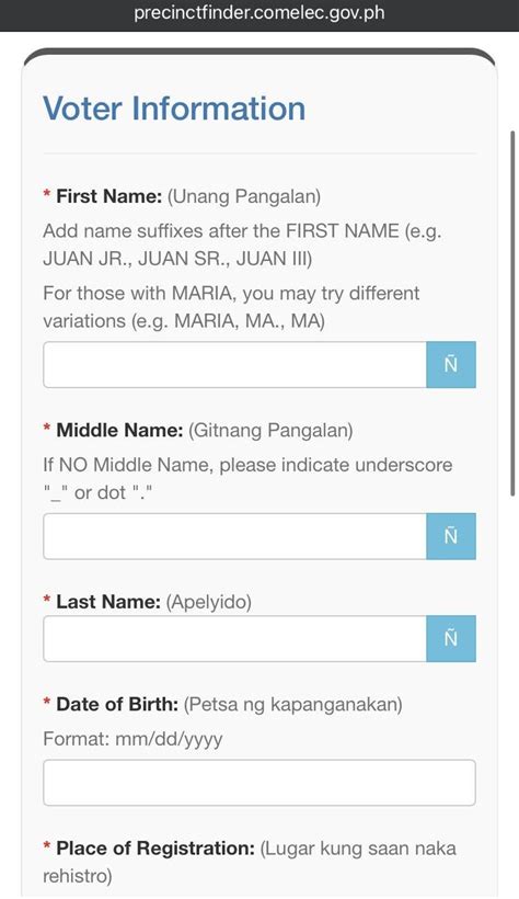 COMELEC Precinct Finder: Verify Your Voting .